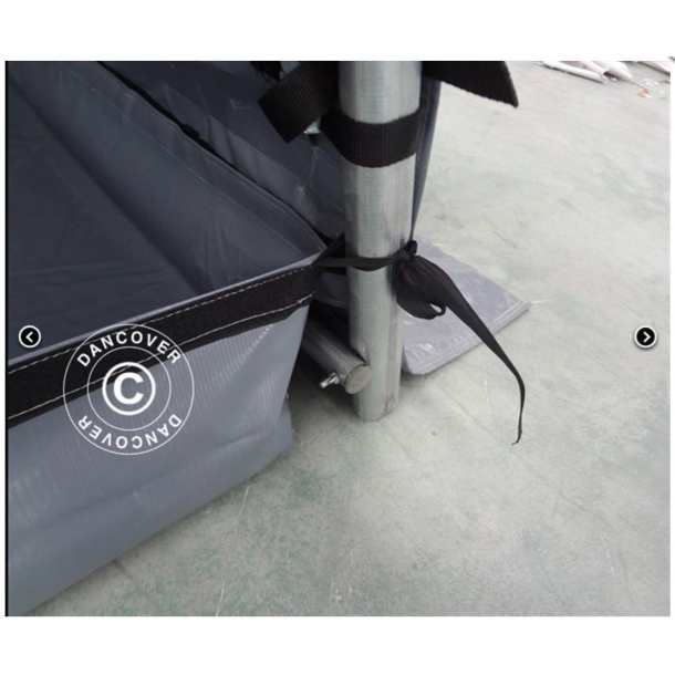 Garagetlt PRO 3,6x7,2x2,68m PE 300g med golvduk, Gr