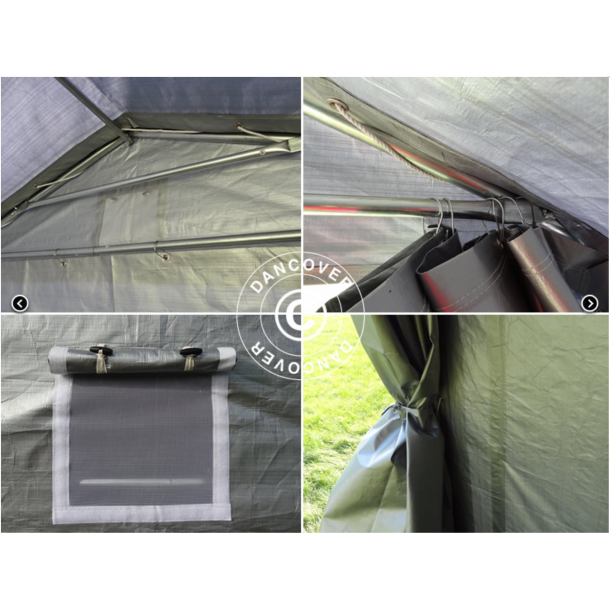 Garagetlt PRO 3,6x8,4x2,7m PVC med golvduk