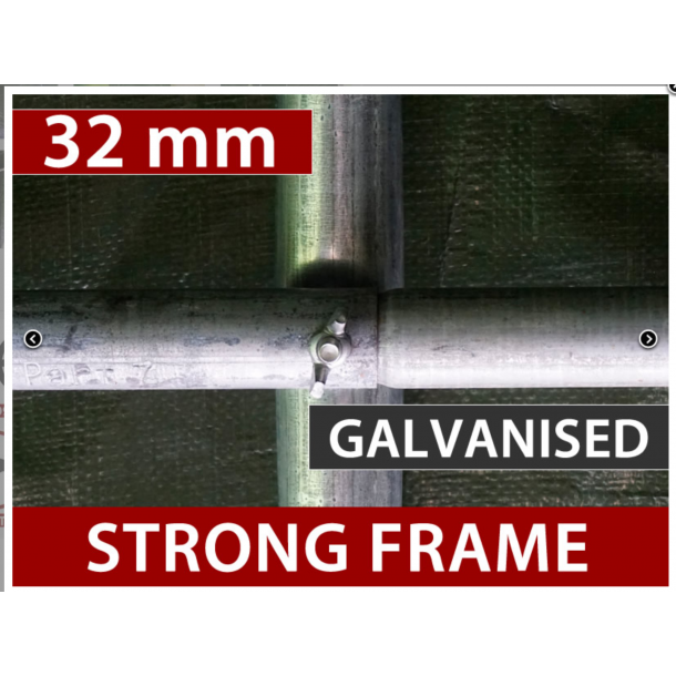 Garagetlt PRO 3,6x8,4x2,7m PVC med golvduk