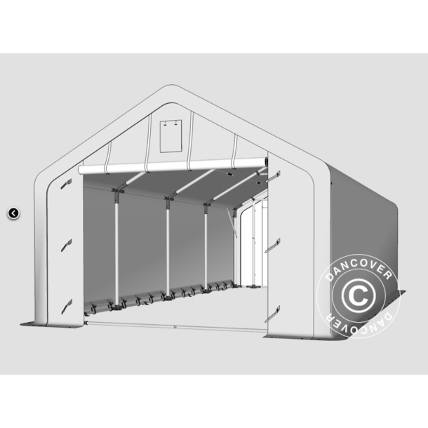 Lagertlt PRO 5x10x2x3,39m PE 300g, Gr