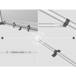 Lagertlt PRO 5x10x2x3,39m PE 300g, Gr