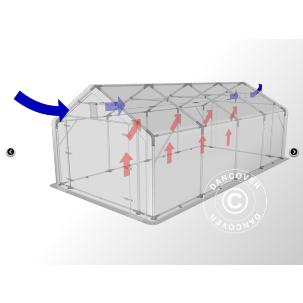 Lagertlt PRO 5x10x2x3,39m PE 300g, Gr