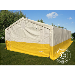 Lagertlt - Arbetstlt PRO 5x10x2x3,39m PVC 500g, Vit/Gul, Flamsker