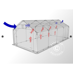 Lagertlt PRO XL 5x8x2,5x3,89m PE 300g, Gr