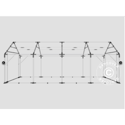 Lagertlt PRO XL 5x8x2,5x3,89m PE 300g, Gr