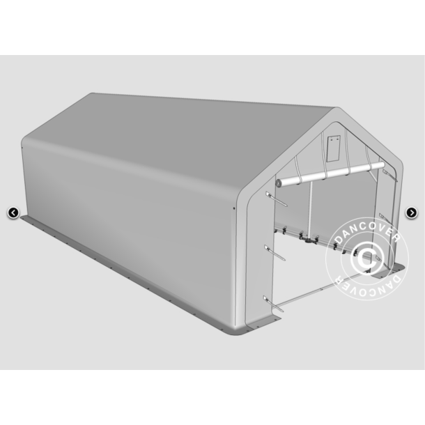 Lagertlt PRO 5x8x2x3,39m PE 300g, Gr
