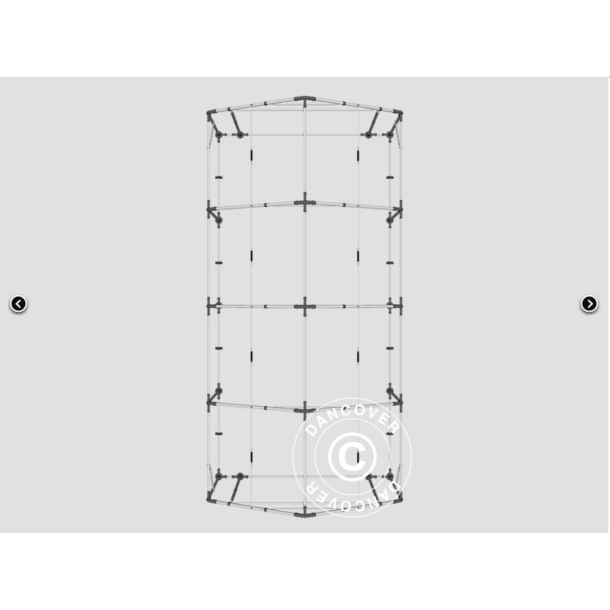 Lagertlt PRO 5x8x2x3,39m PE 300g, Gr