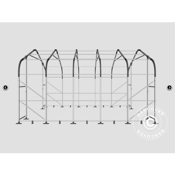 Lagertlt PRO 6x6x2,7x3,7m PE 300g, Gr