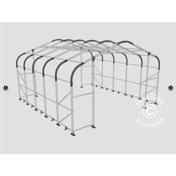 Lagertlt PRO 6x6x2,7x3,7m PE 300g, Gr