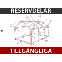 Lagertlt PRO 6x6x2,7x3,7m PE 300g, Gr