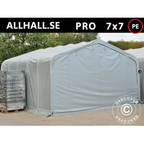 Lagertlt PRO 7x7x2,6x3,8m PE 300g, Gr