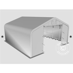 Lagertlt PRO 7x7x2,6x3,8m PE 300g, Gr