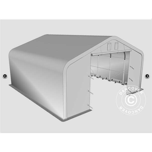 Lagertlt PRO 7x7x2,6x3,8m PE 300g, Gr