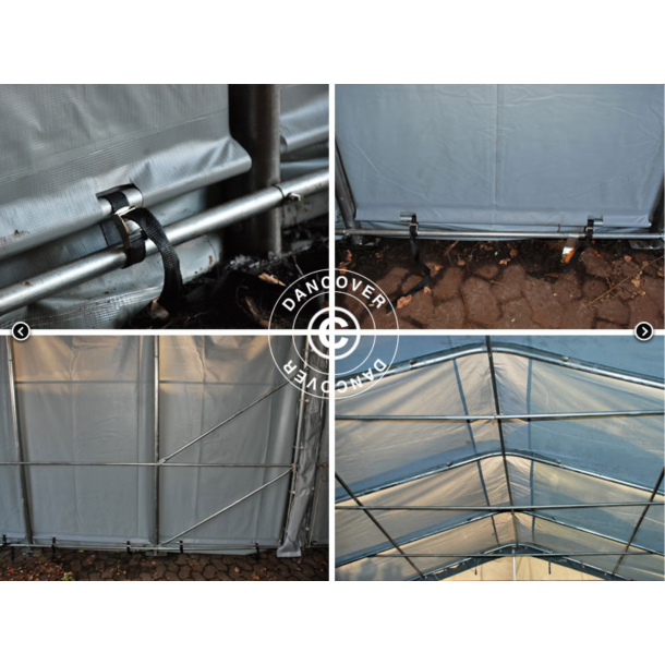 Lagertlt PRO 7x7x2,6x3,8m PE 300g, Gr