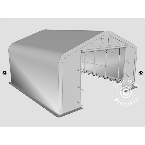 Lagertlt PRO 7x7x2,6x3,8m PE 300g, Gr