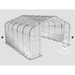 Lagertlt PRO 7x7x2,6x3,8m PE 300g, Gr