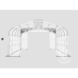 Lagertlt PRO 7x7x2,6x3,8m PE 300g, Gr