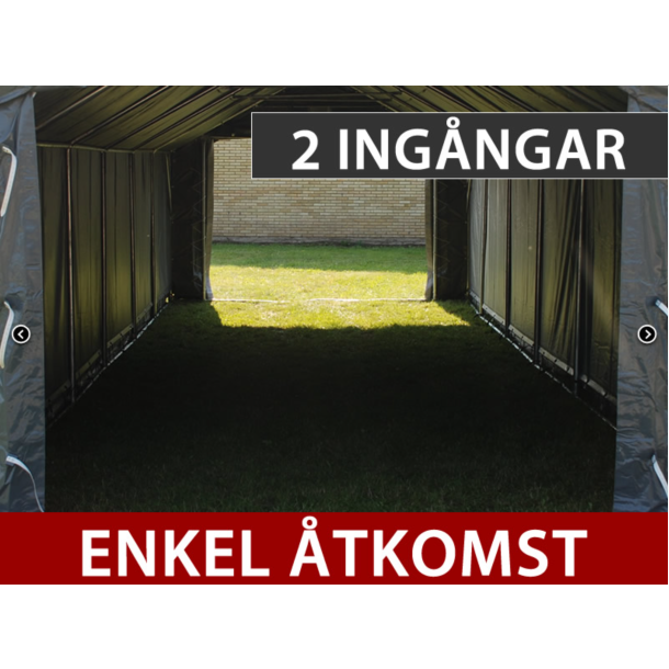 Lagertlt PRO 7x7x2,6x3,8m PE 300g, Gr