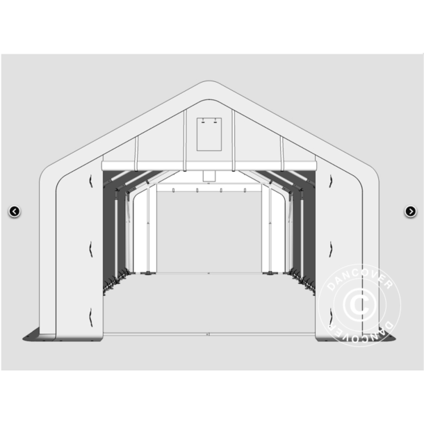 Lagertlt PRO XL 4x8x2,5x3,6m PE 300g, Gr