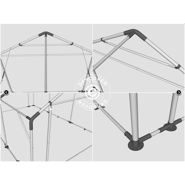 Lagertlt PRO XL 4x8x2,5x3,6m PE 300g, Gr