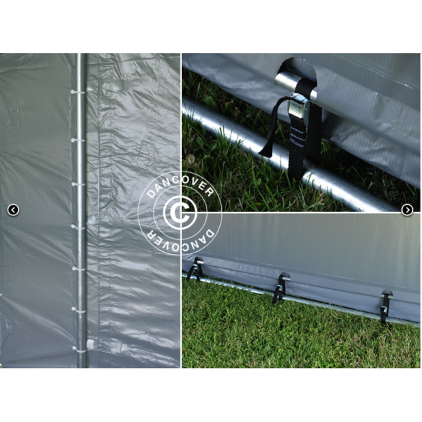 Lagertlt PRO 3x8x2x2,82m PVC 500g, Gr