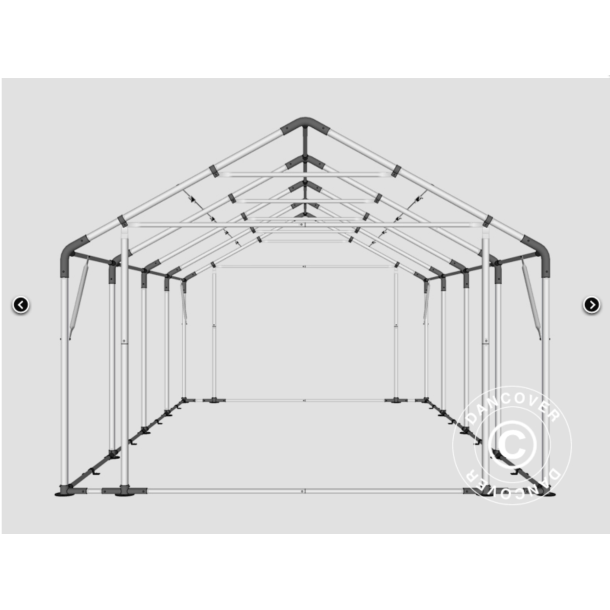 Lagertlt PRO 3x8x2x2,82m PVC 500g, Gr