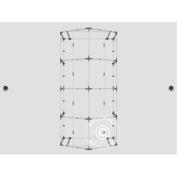 Lagertlt PRO 3x8x2x2,82m PVC 500g, Gr