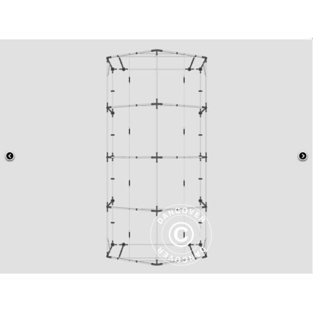 Lagertlt PRO 3x8x2x2,82m PVC 500g, Gr