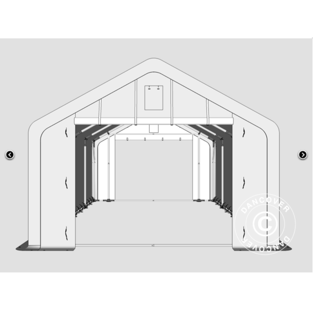 Lagertlt PRO 3x8x2x2,82m PVC 500g, Gr