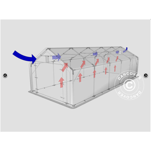 Lagertlt PRO 4x10x2x3,10m PVC 500g, Gr
