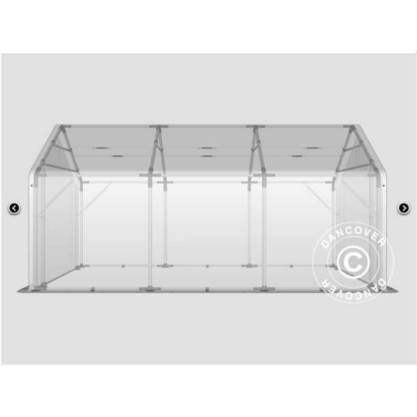 Lagertlt PRO 4x12x2x3,1m PVC 500g, Gr