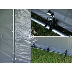 Lagertlt PRO 4x12x2x3,1m PVC 500g, Gr