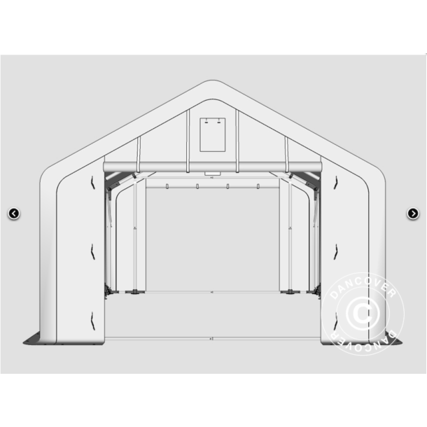 Lagertlt PRO XL 4x8x2,5x3,6m PVC 500g