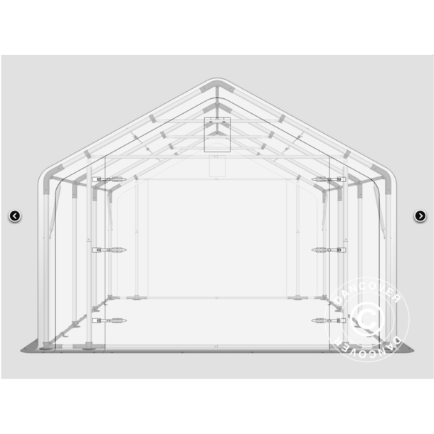 Lagertlt PRO 4x8x2x3,1m PVC 500g