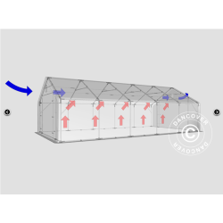 Lagertlt PRO 5x10x2x3,39m PVC 500g