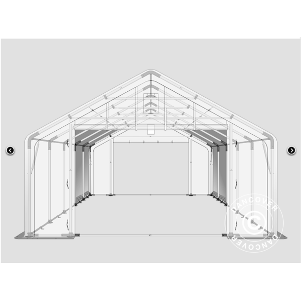 Lagertlt PRO 5x10x2x3,39m PVC 500g
