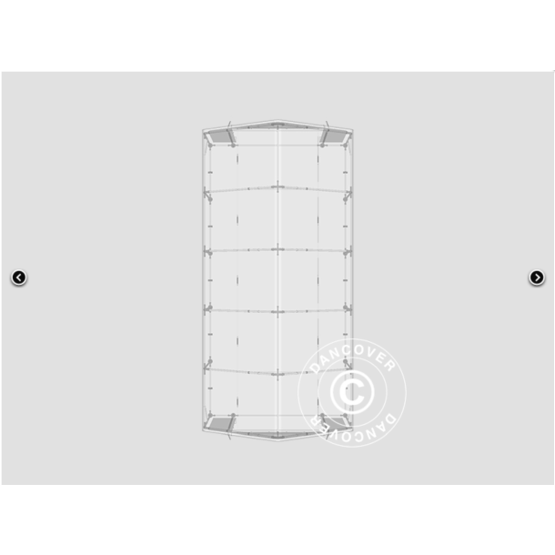 Lagertlt PRO 5x10x2x3,39m PVC 500g