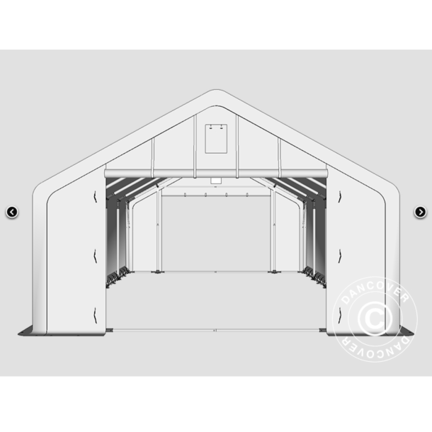 Lagertlt PRO 5x10x2x3,39m PVC 500g