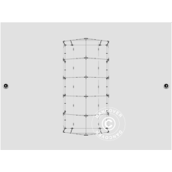 Lagertlt PRO 5x10x2x3,39m PVC 500g