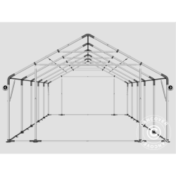 Lagertlt PRO 5x10x2x3,39m PVC 500g