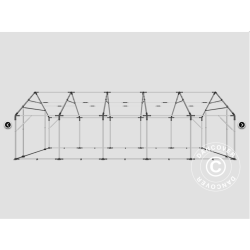 Lagertlt PRO 5x10x2x3,39m PVC 500g