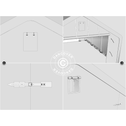 Lagertlt PRO 5x10x2x3,39m PVC 500g