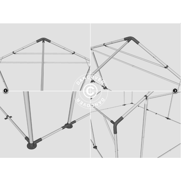 Lagertlt PRO 5x10x2x3,39m PVC 500g
