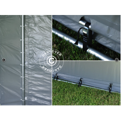 Lagertlt PRO 5x12x2x3,39m PVC 500g, Gr