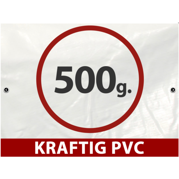 Lagertlt PRO 5x12x2x3,39m PVC 500g, Gr