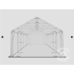 Lagertlt PRO 5x12x2x3,39m PVC 500g, Gr