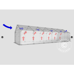 Lagertlt PRO 5x12x2x3,39m PVC 500g, Gr