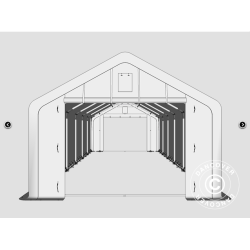 Lagertlt PRO 5x12x2x3,39m PVC 500g, Gr