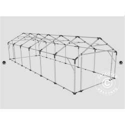 Lagertlt PRO 5x12x2x3,39m PVC 500g, Gr