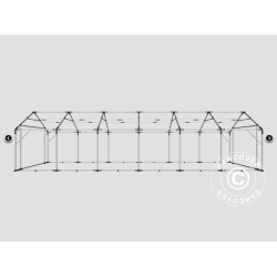 Lagertlt PRO 5x12x2x3,39m PVC 500g, Gr